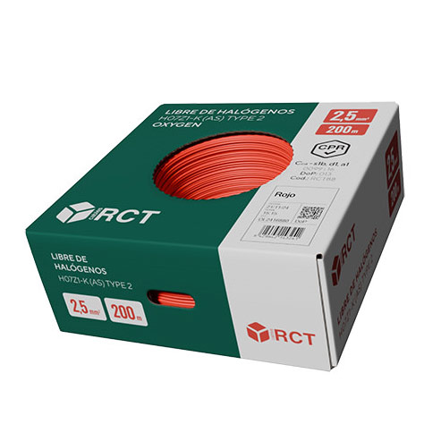Ecobox: empaquetado en caja de cartón para cables Oxygen H07Z1-K (AS)